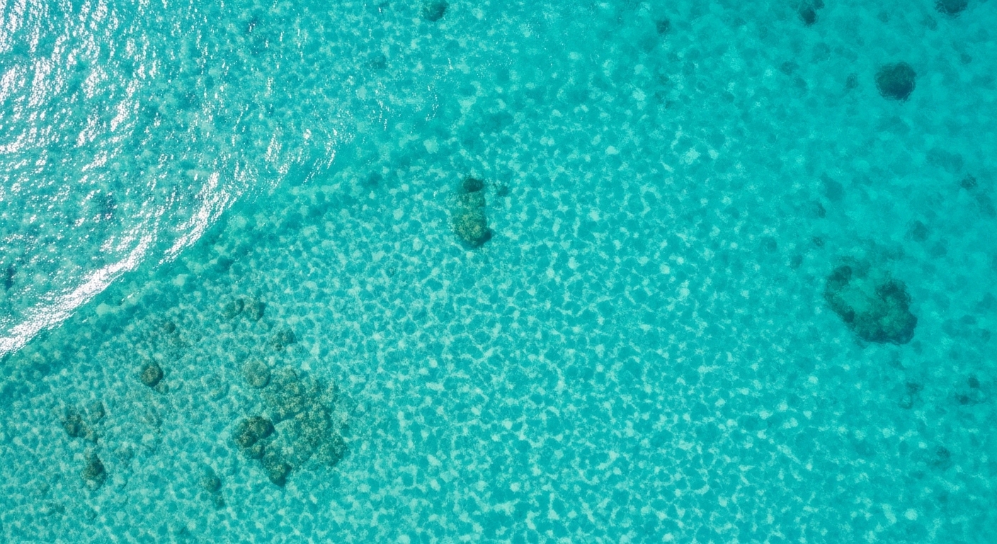 海でアクティビティを楽しむ様子